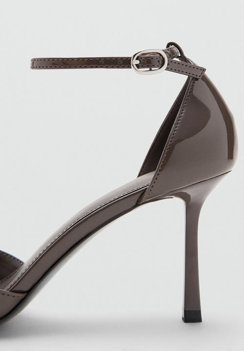 MANGO - Beli stiletto ankle strap heel - dark grey