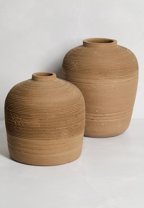 Sixth Floor - Essa Terracotta Vase - Terracotta