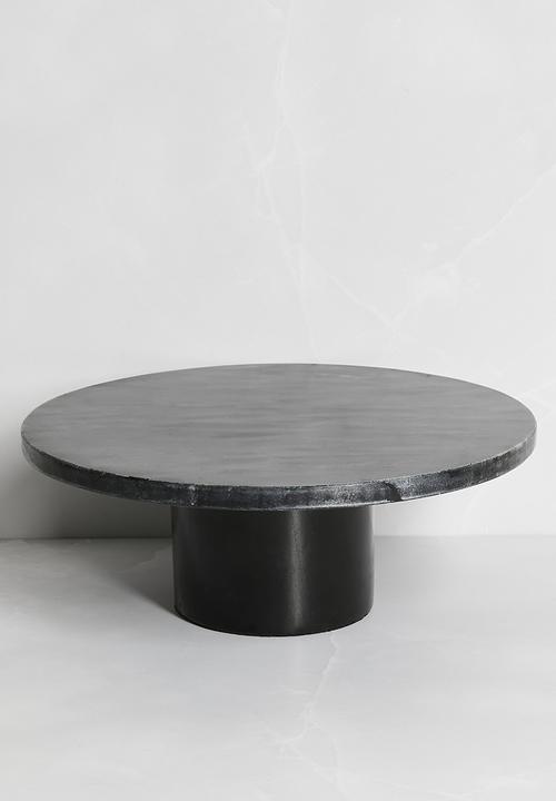 Marble & Wood Cake Stand - Black