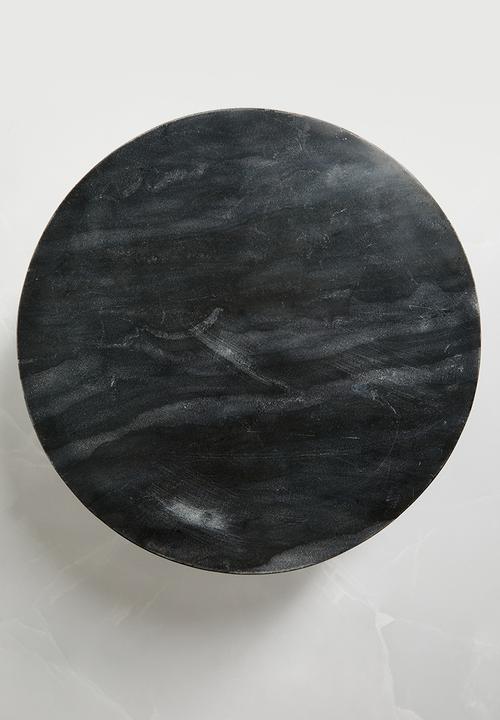 Sixth Floor - Marble & Wood Cake Stand - Black