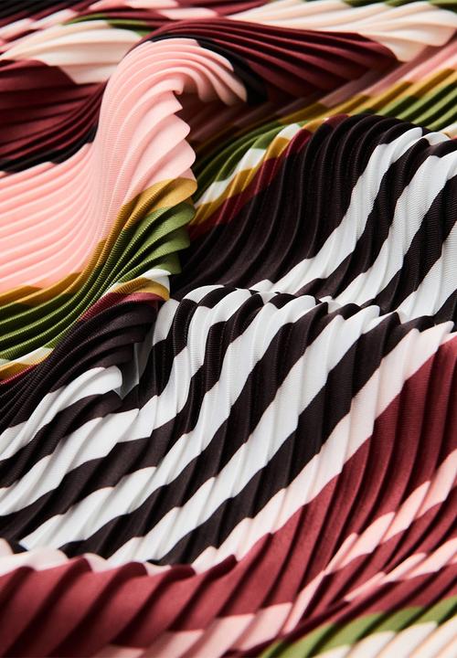 MANGO - Pleat neckerchief - dark red
