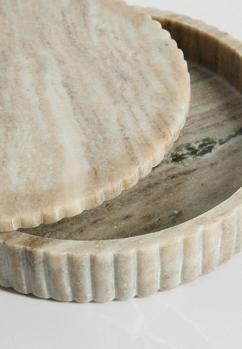 Sixth Floor - Travertine Trinkets Box - Natural