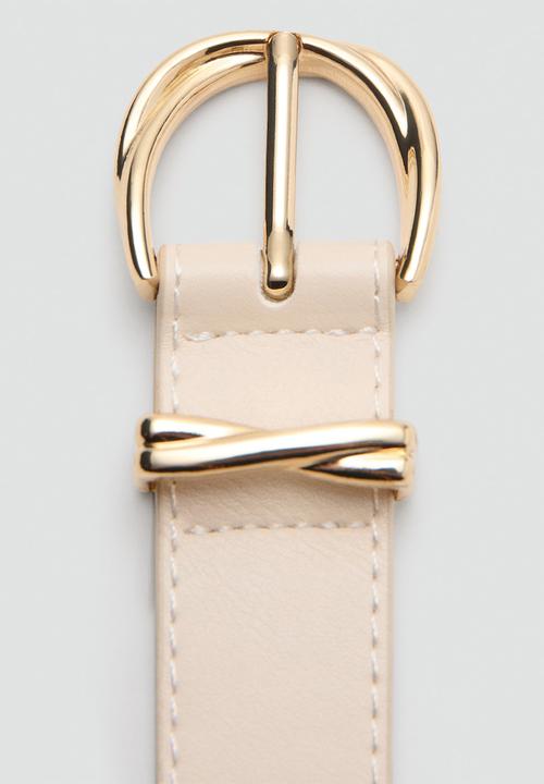MANGO - Belt Twister - Light Beige