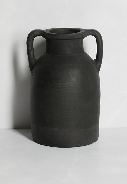 Mode Terracotta Vase - Black