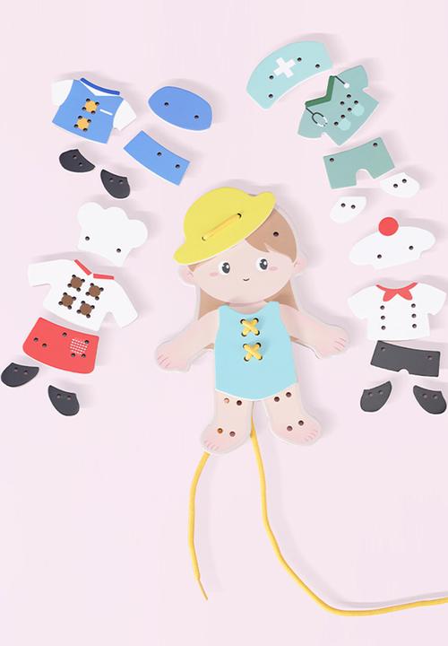 Greenbean Learning - Classic World - 'My Job' Lacing Activity Set: Girl