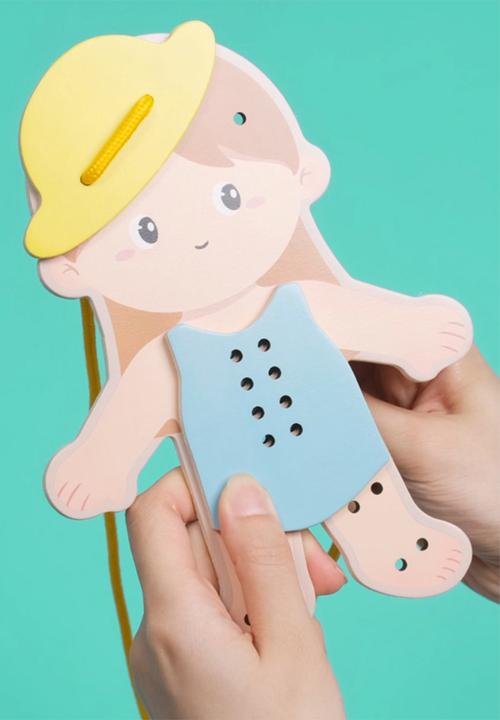 Greenbean Learning - Classic World - 'My Job' Lacing Activity Set: Girl