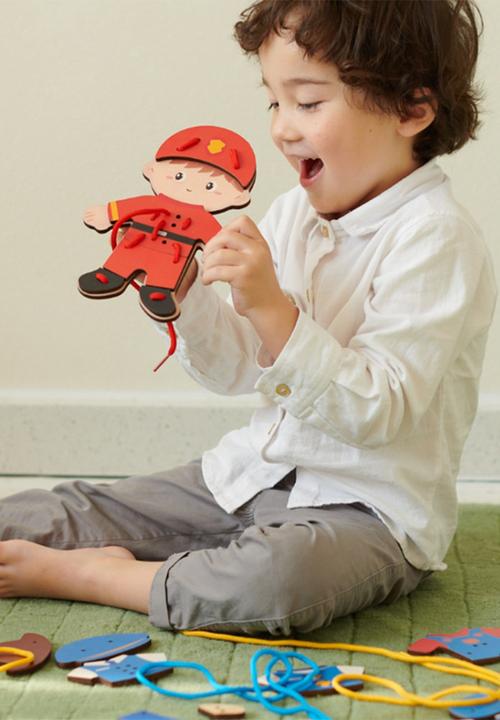 Greenbean Learning - Classic World - 'My Job' Lacing Activity Set: Boy