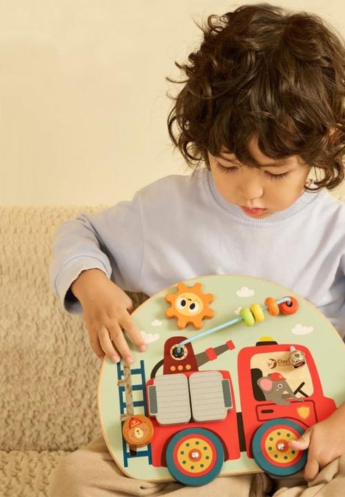 Greenbean Learning - Classic World - Fire Engine Busy Board Play Set