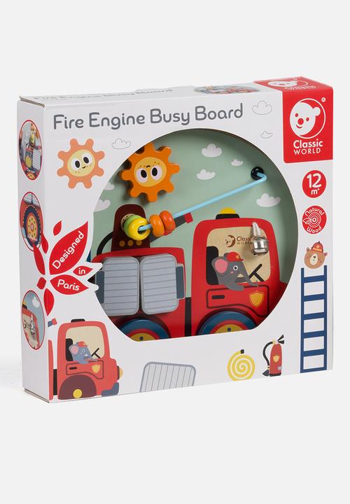 Greenbean Learning - Classic World - Fire Engine Busy Board Play Set