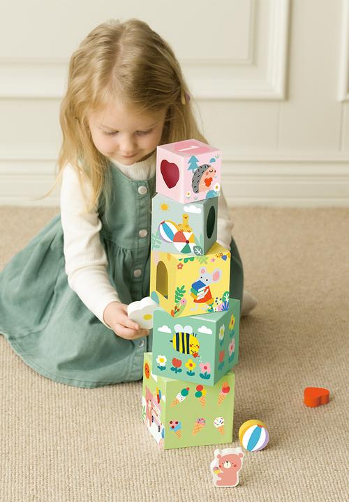 Greenbean Learning - Classic World - Forest Stacking Cubes