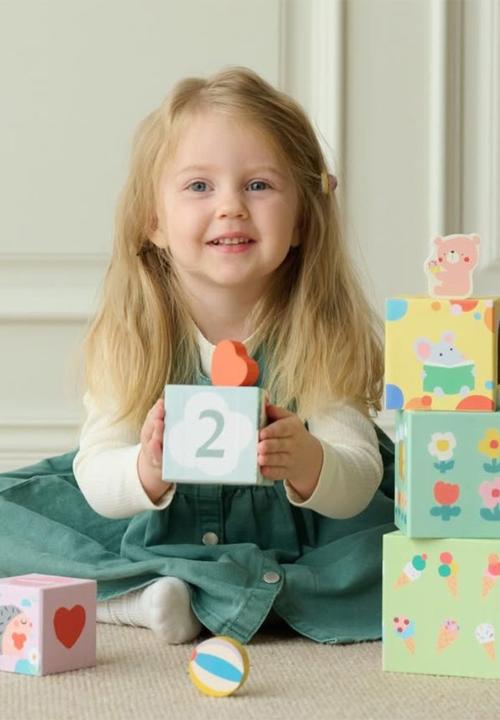 Greenbean Learning - Classic World - Forest Stacking Cubes
