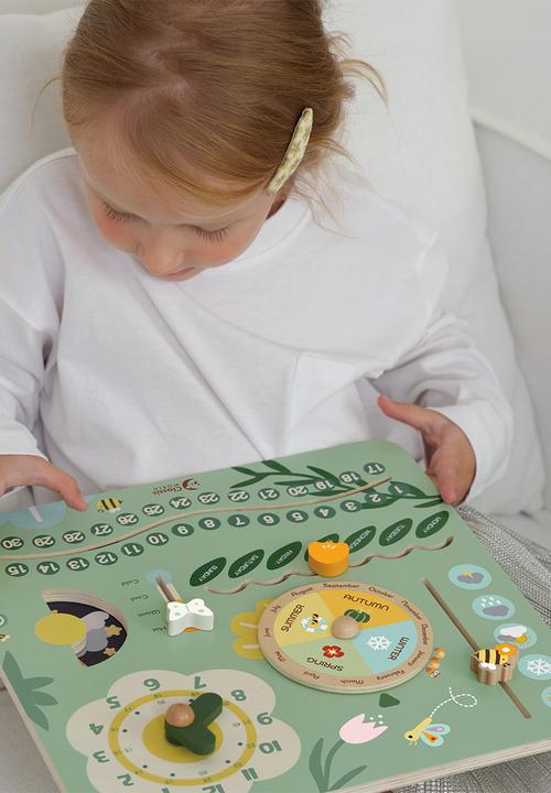 Greenbean Learning - Classic World - Vintage Wooden Calendar