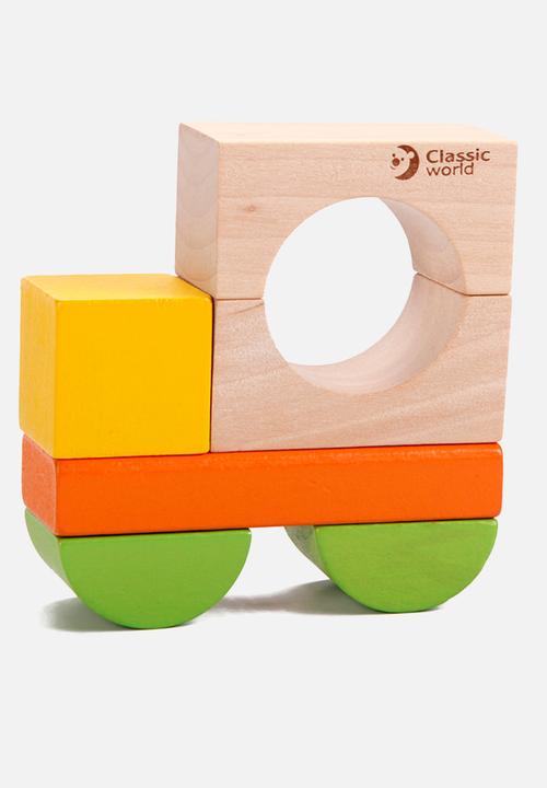 Greenbean Learning - Classic World - Wooden Building Blocks with Sorting Lid - 100pcs