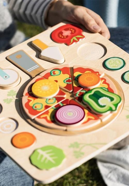 Greenbean Learning - Classic World - Wooden Puzzle - Pizza Maker - 22pcs