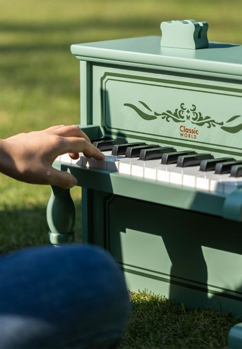 Greenbean Learning - Classic World - Pretend & Play - Wooden Vintage Piano
