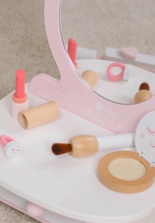 Greenbean Learning - Classic World - Pretend & Play - Pink Vanity Dresser