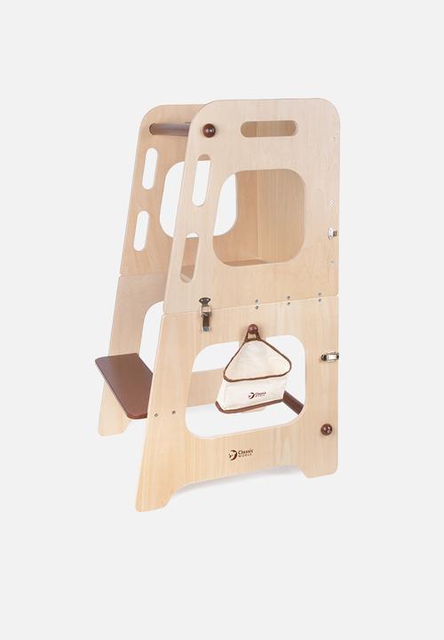 Greenbean Learning - Classic World - 3-in-1 Convertible Helper Tower - Wooden Learning Tower