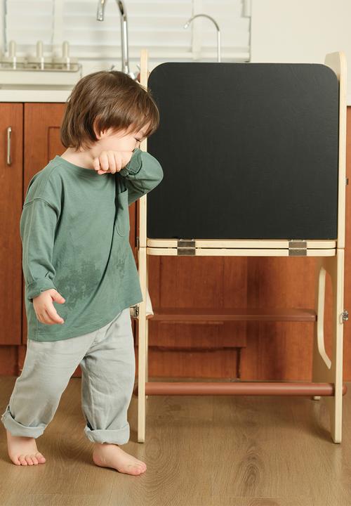 Greenbean Learning - Classic World - 3-in-1 Convertible Helper Tower - Wooden Learning Tower