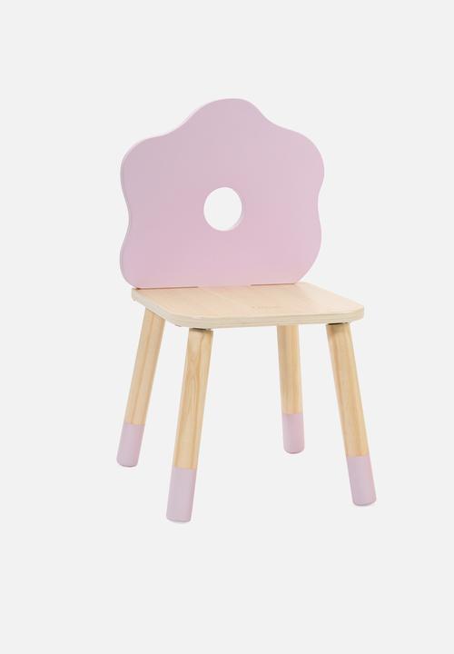 Greenbean Learning - Classic World - Grace Table & Chair Set - 5 Pieces - 2x Lemon 2x Flower