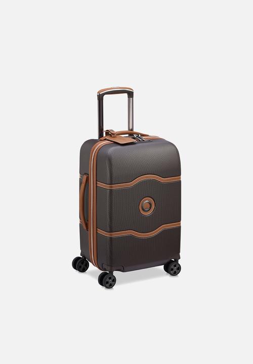 Delsey - Delsey Small Chatelet Air 2.0 55Cm 4Dw Cabin Trolley Case - Chocolate