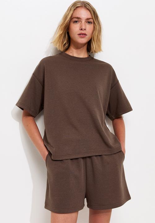 New Look - Vde jogger short - dark brown