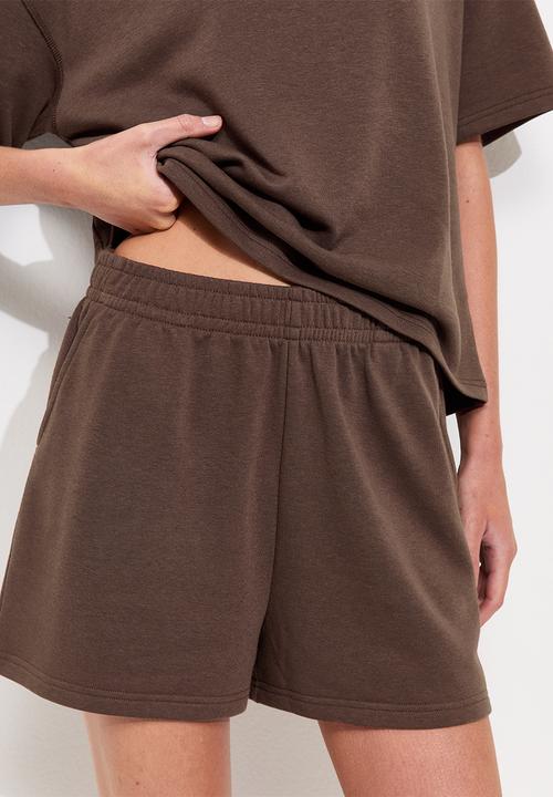 New Look - Vde jogger short - dark brown