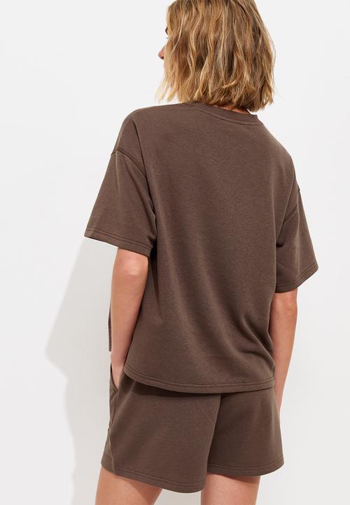 New Look - Vde jogger short - dark brown