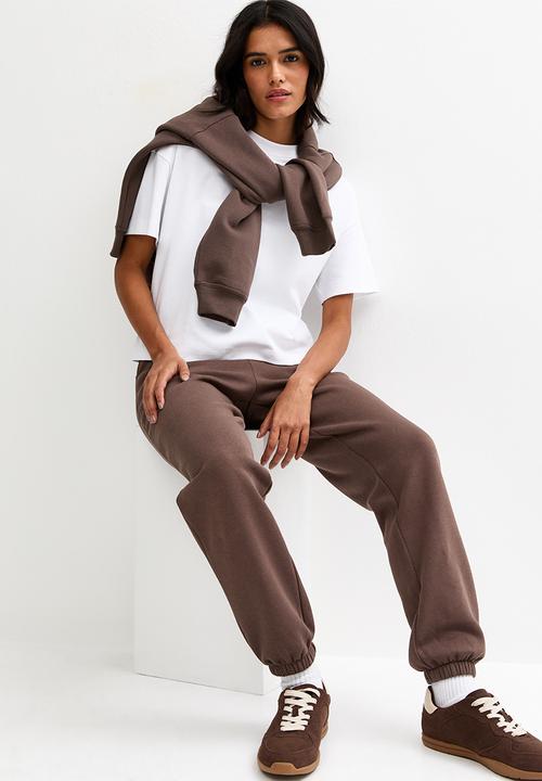 New Look - Vde cuffed jogger - dark brown