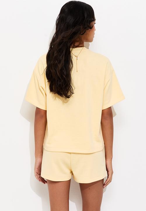 New Look - Vde sweat t-shirt - light yellow