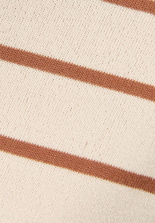 New Look - Cs vde bella stripe knit top - cream