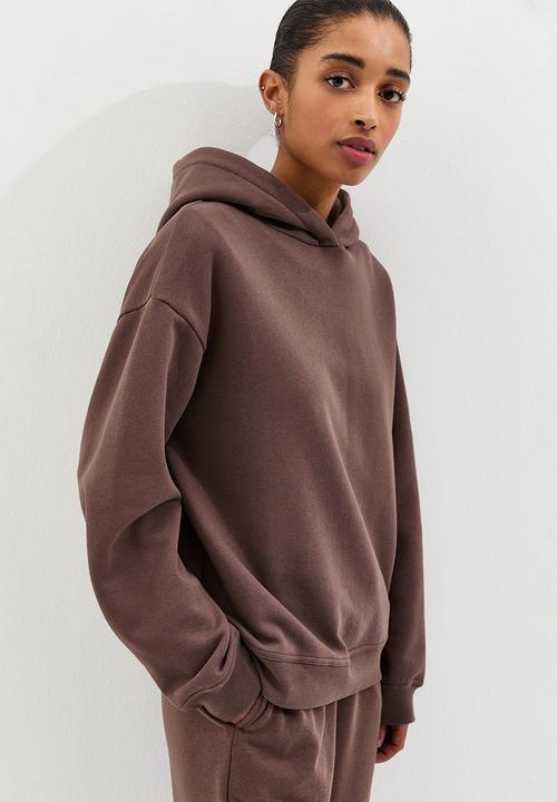 New Look - Vde hoodie - dark brown