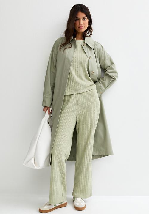New Look - C&s vde pointelle knit top - green