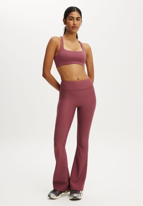 Cotton On - Ultra Move Cross Back Crop - Dusty Rose