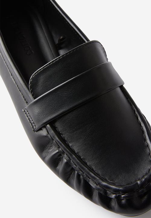 Cotton On - Taylor Ruched loafer - black smooth