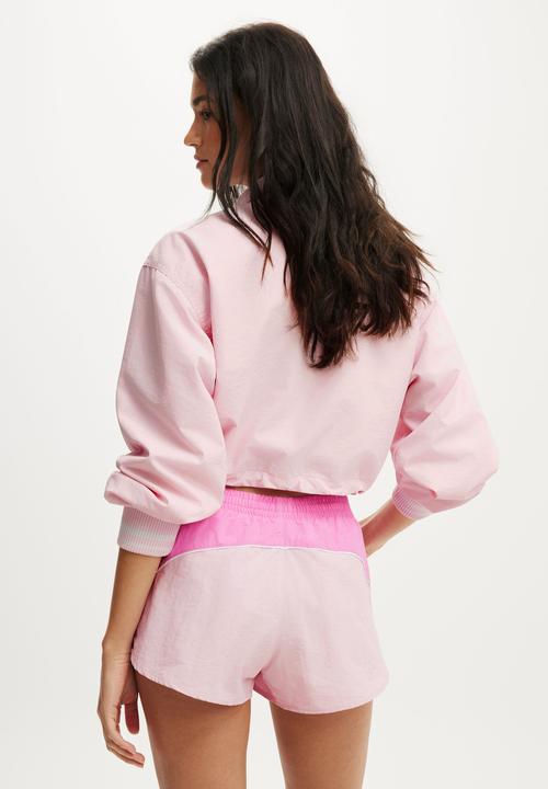 Cotton On - Woven Dolphin Hem Micro Short - Cherry Dream/Sea Pink