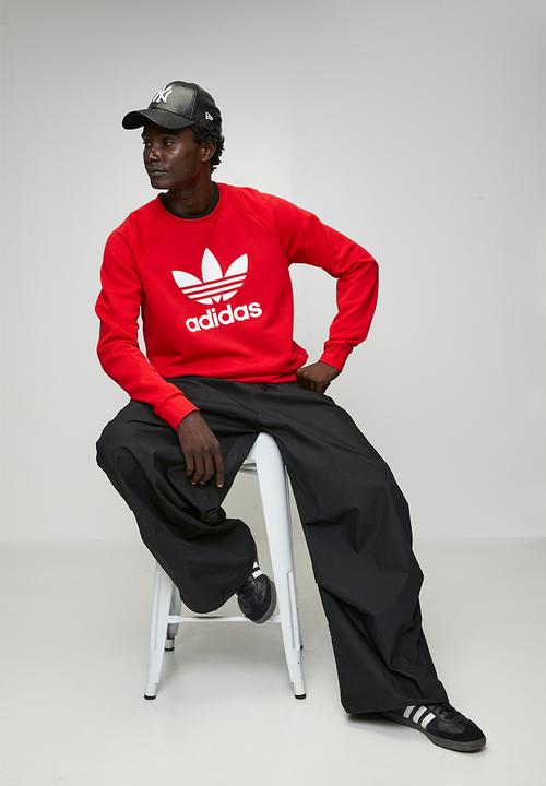 adidas Originals - Trefoil crew sweatshirt - Better Scarlet Red