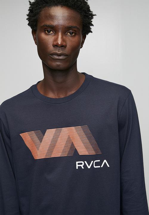 RVCA - Va Blur Long sleeve Tee - Navy