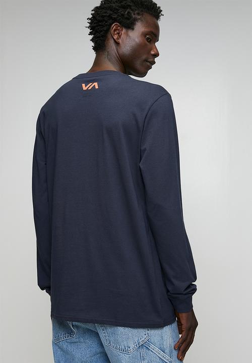RVCA - Va Blur Long sleeve Tee - Navy