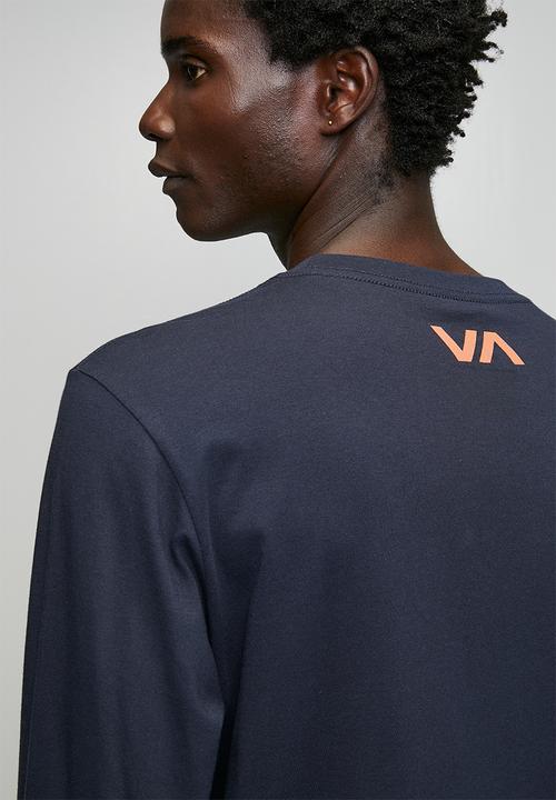RVCA - Va Blur Long sleeve Tee - Navy
