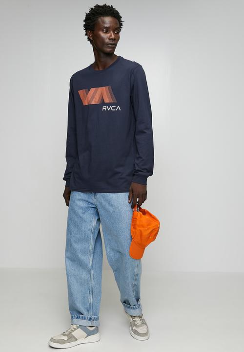 RVCA - Va Blur Long sleeve Tee - Navy