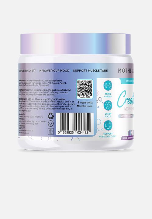 Motherkind - Creatine Monohydrate 165g - Mixed Berry