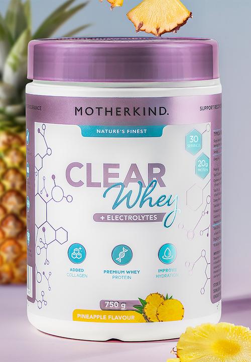 Motherkind - Clear Whey + Electrolytes  750g - Pineapple