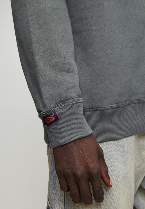 Superdry. - Vintage Athletic Crew - Dark Shadow Grey