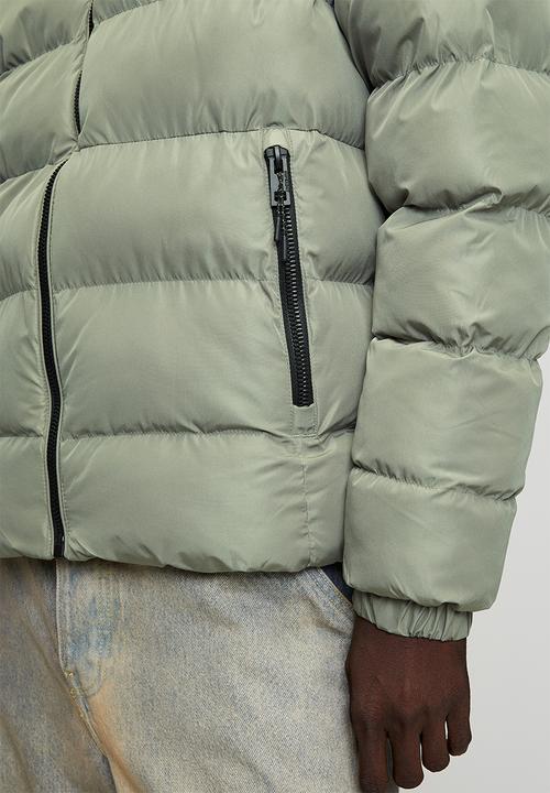 Superdry. - Hooded Sports Puffer Jacket - Light Khaki Green