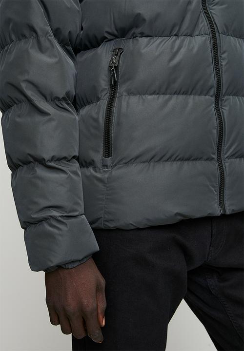 Superdry. - Hooded Sports Puffer Jacket - Ebony/Ebony