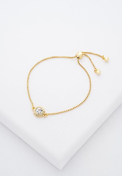 Ted Baker - Soleta solitaire sparkle crystal adjustable bracelet - gold/clear