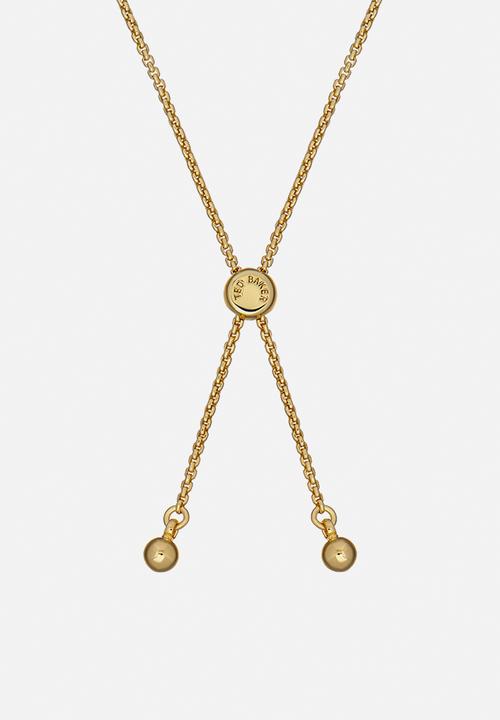 Ted Baker - Soleta solitaire sparkle crystal adjustable bracelet - gold/clear