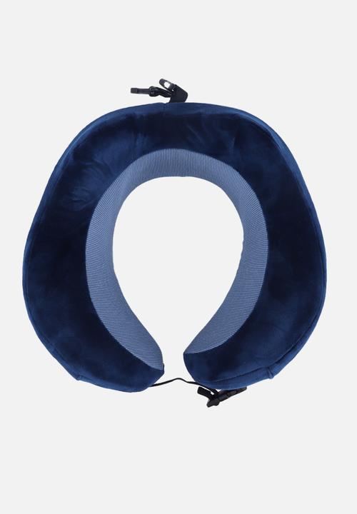 Travelite Foldable Memory Foam Pillow - Navy