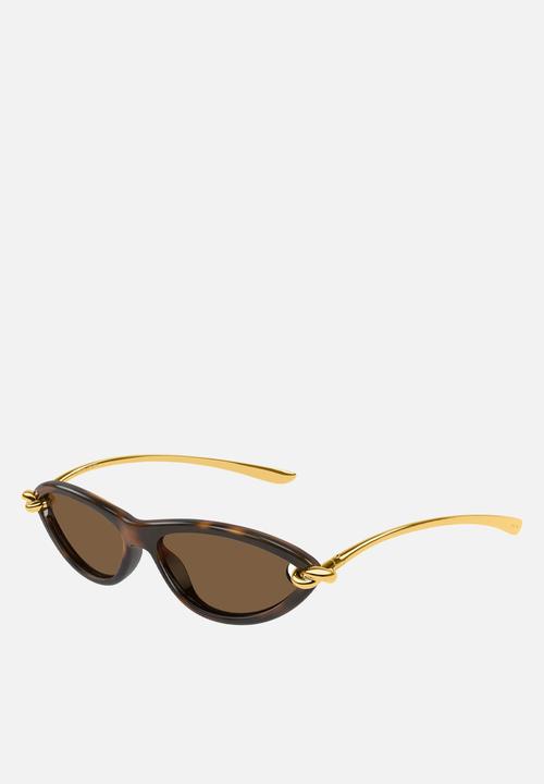 BOTTEGA VENETA - Knot Cat Eye Sunglasses - Havana