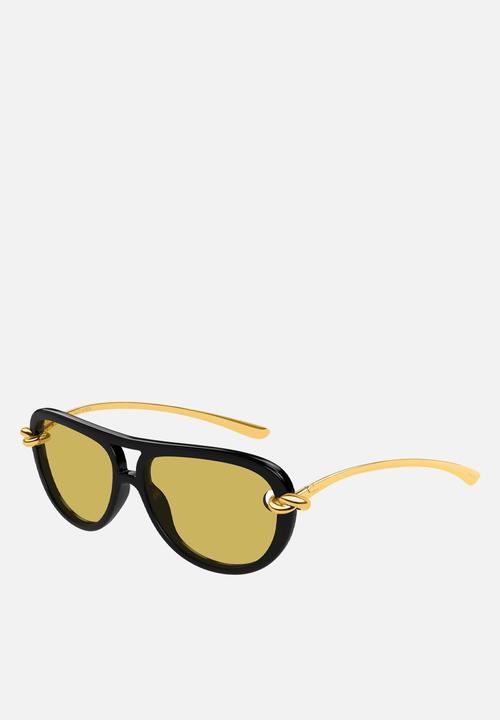 BOTTEGA VENETA - Knot Aviator Sunglasses - Black